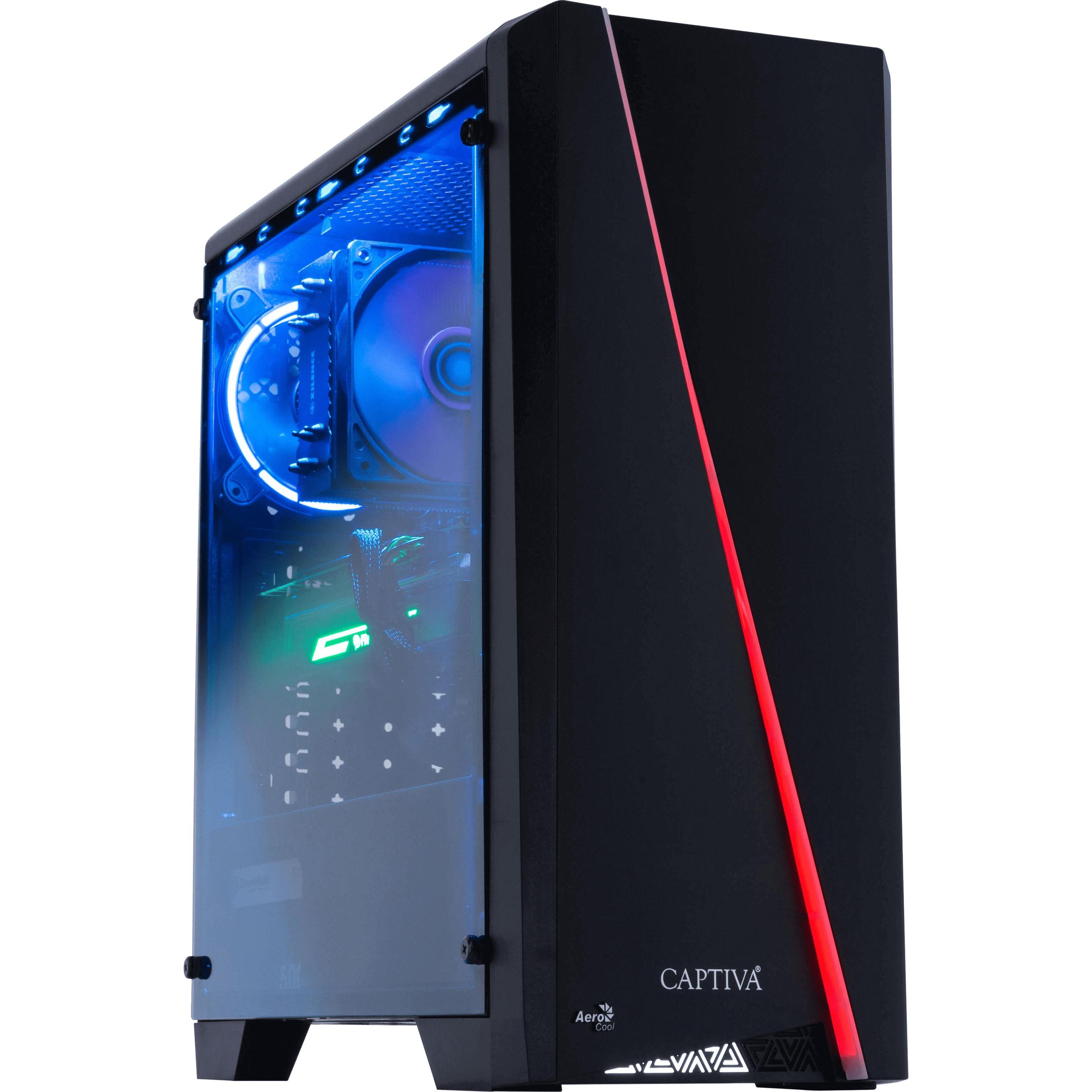 Captiva R64-156 (AMD Ryzen 5 5600G, 16 GB, 480 GB, AMD Radeon Graphics), PC, Schwarz