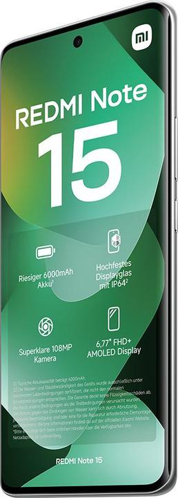Immagine prodotto Xiaomi REDMI Note 15 (256 GB, Forest Green, Verde, Verde, Verde foresta, 6.77", Doppia SIM, 4G)