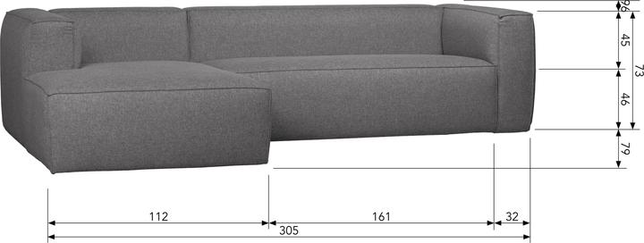Actual product image Woood Bean (Corner sofa)
