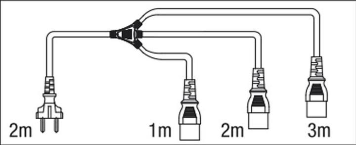 Produktbild DAP-Audio to IEC splitter 3 way MKII (5 m)