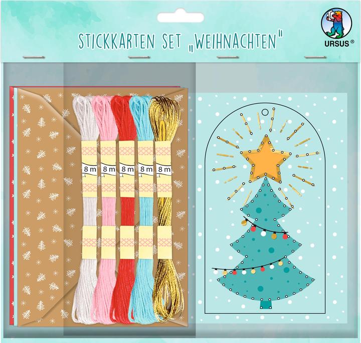 Ursus Embroidery card set "Christmas (22 pcs.)