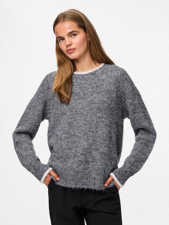 Image du produit Pieces Pcivy Ls O-Neck Contrast Knit Noos Bc (XS)