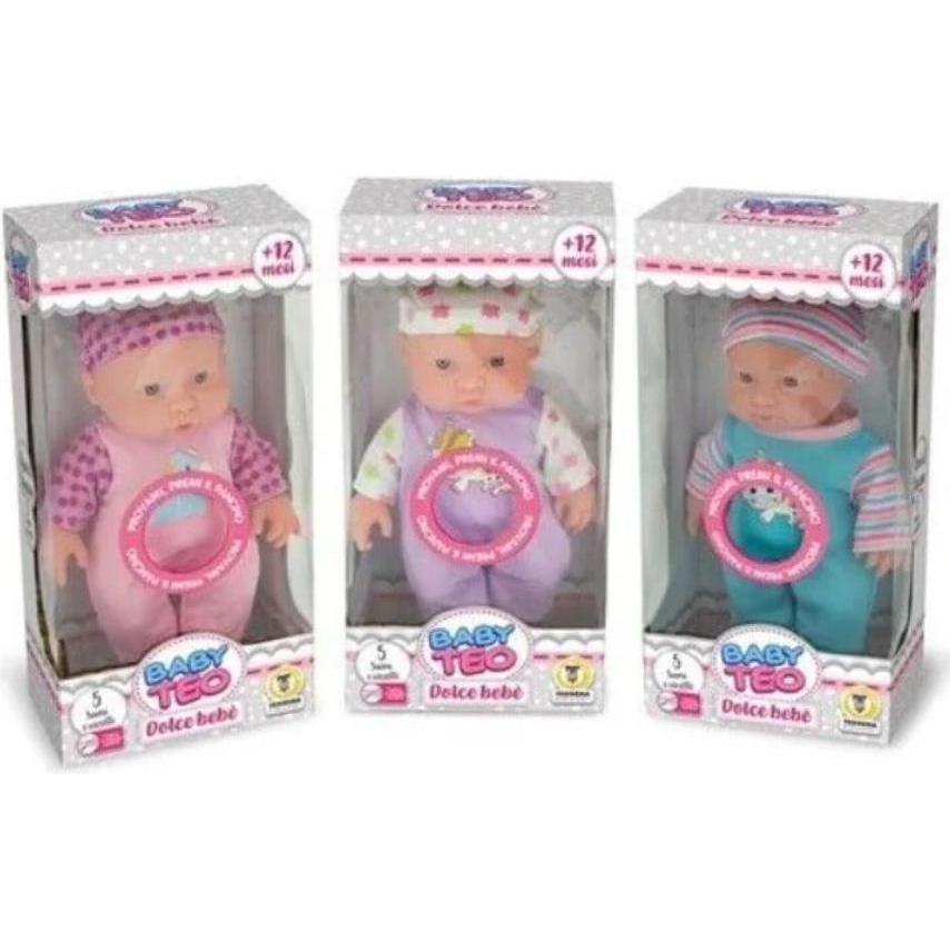 Teorema Baby Teo - Babypuppe mit Stimme 24 cm 2 Mdl Ass