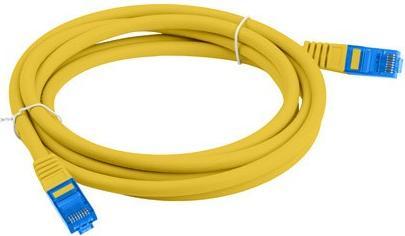 Produktbild Lanberg Patchcord Kat.6a S/Ftp Lszh Cca 0.5m żółty Fluke Passed (S/FTP, CAT6a, 0.50 m)