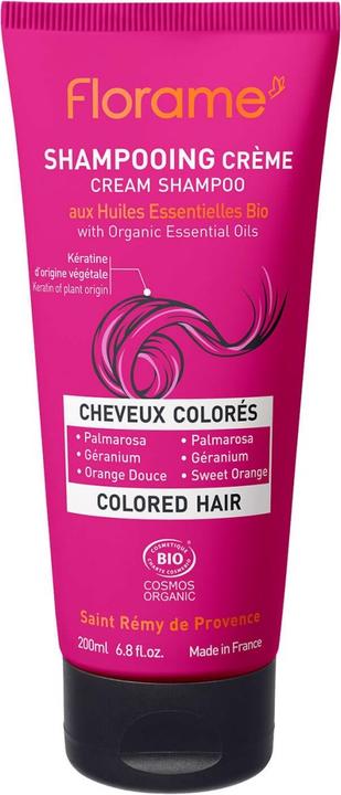 Image du produit Florame - Shampooing à la crème pour cheveux colorés (200 ml, Shampoing liquide)