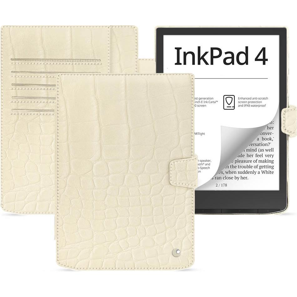 Noreve Lederschutzhülle PocketBook InkPad 4 (Pocketbook InkPad 4), eReader Zubehör, Beige