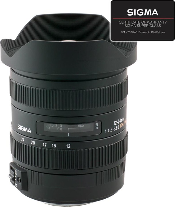 Actual product image Sigma 12-24mm, f/4.5-5.6 DG HSM II, Nikon (Nikon F, full size)