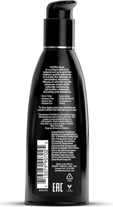 Immagine prodotto Wicked Sensual Care Wicked Ultra Heat Silicone Lube 2oz (60 ml)