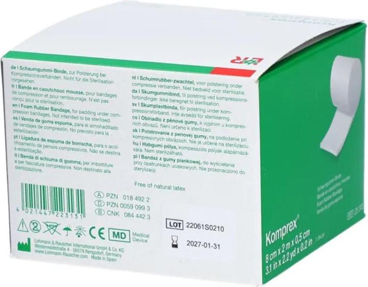 Produktbild Lohmann & Rauscher Schaumgummi Binde 0.5cm weiss