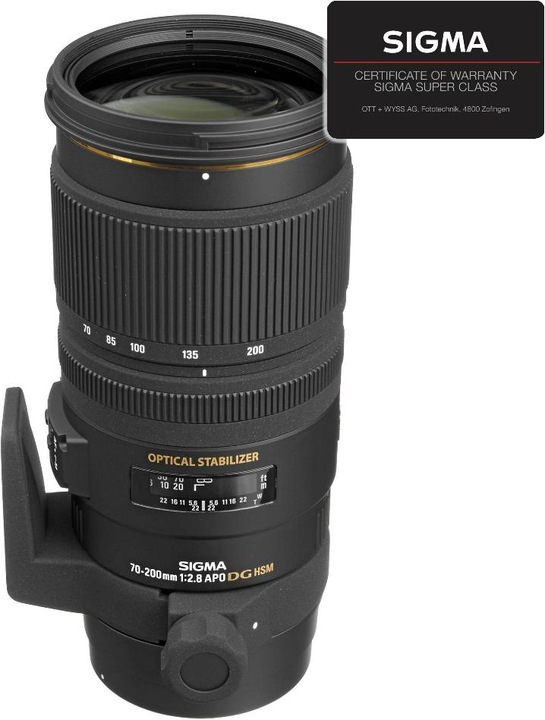 Produktbild Sigma 70-200mm, f/2.8 EX DG OS HSM, Canon (Canon EF, Vollformat)