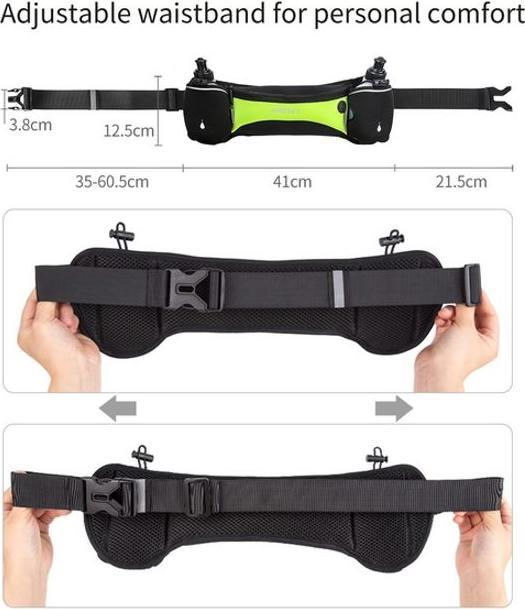 Actual product image Haissky Universal sports fanny pack incl. water bottles