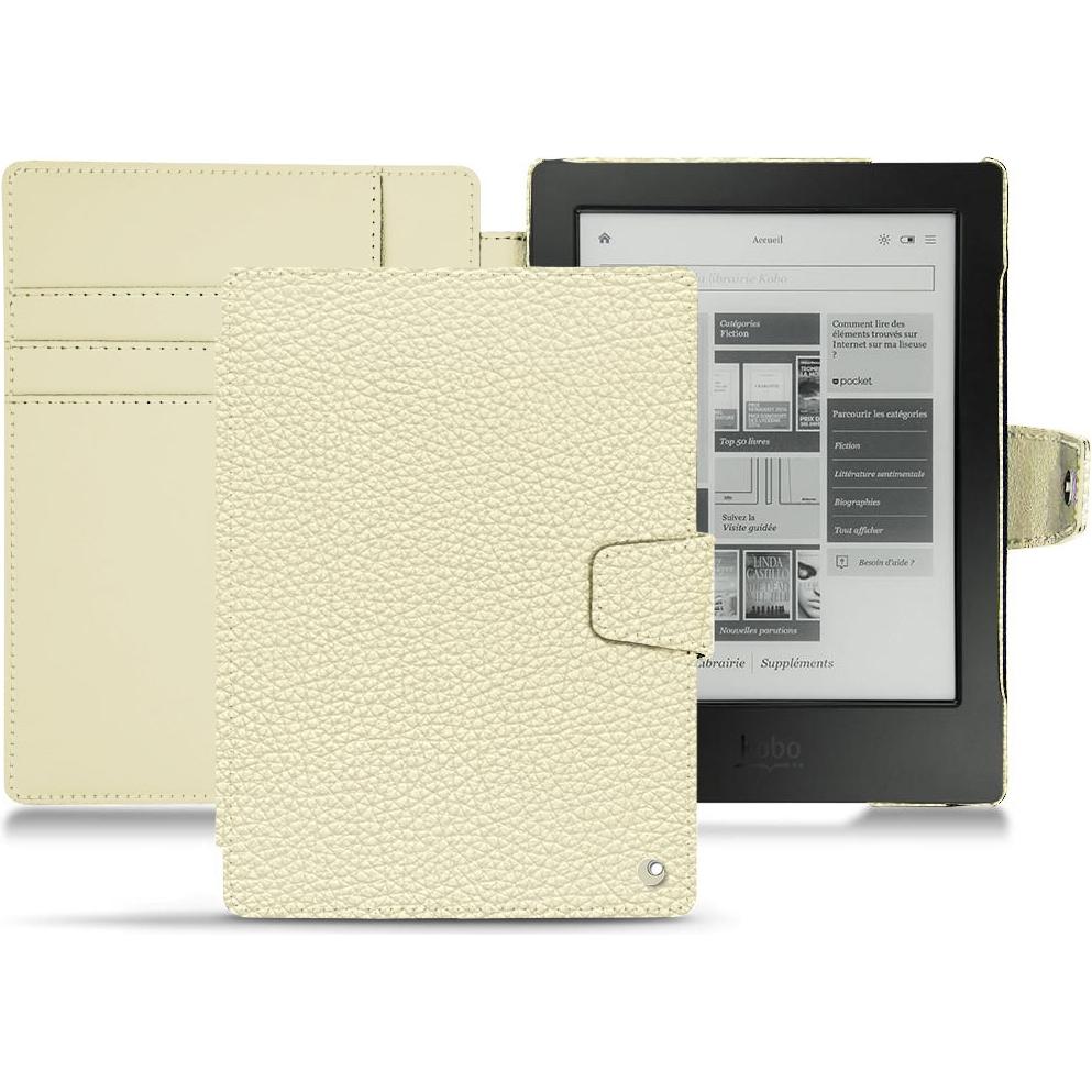 Noreve Lederschutzhülle Wallet (Aura H2O), Tablet Hülle, Beige
