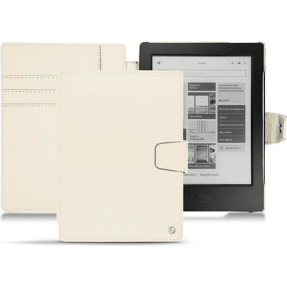 Noreve Lederschutzhülle Wallet (Aura H2O), Tablet Hülle, Weiss