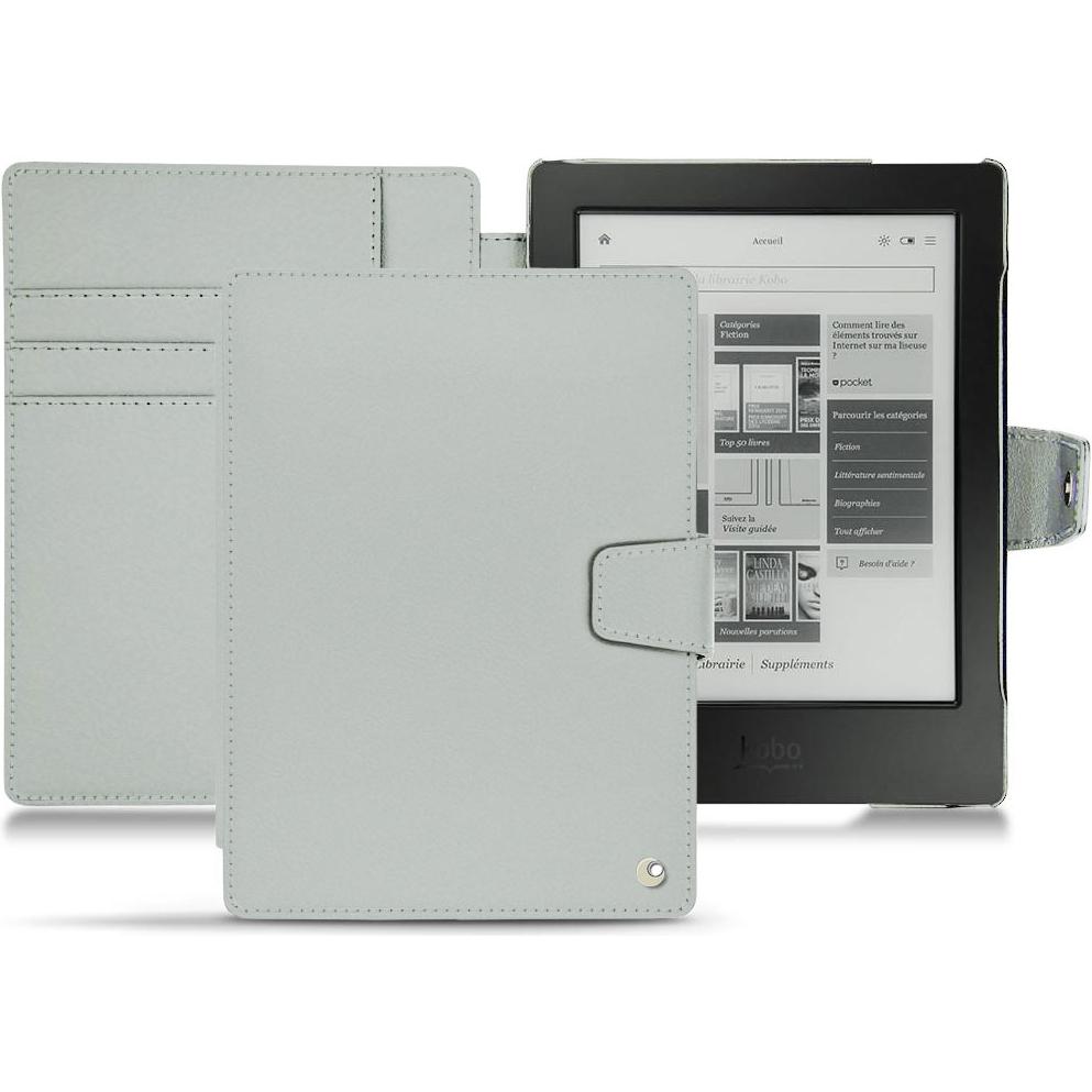 Noreve Lederschutzhülle Wallet (Aura H2O), Tablet Hülle, Grau