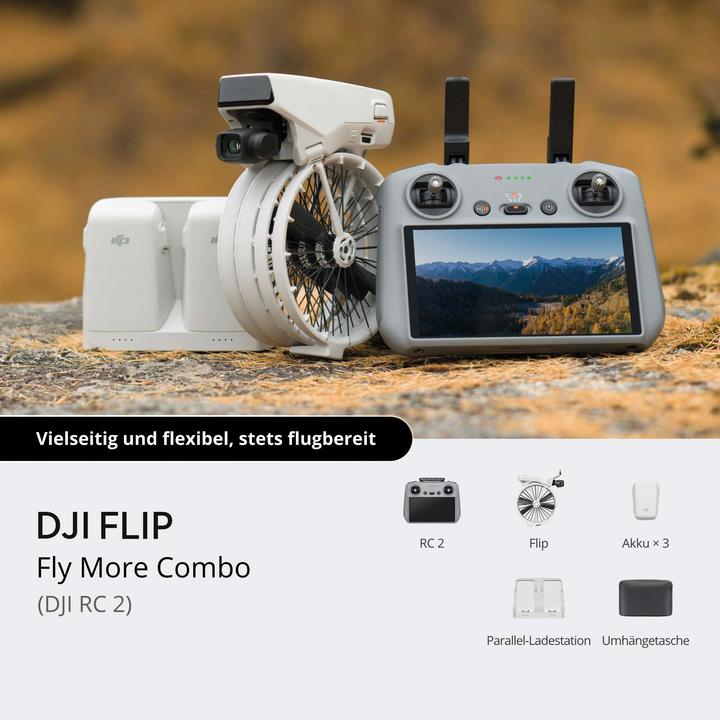 Image du produit DJI Flip Fly More Combo (RC 2) (31 min, 249 g, 48 Mpx)