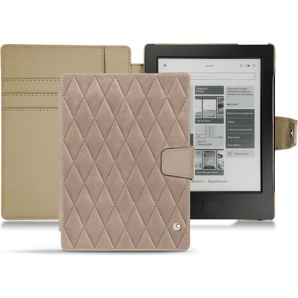 Noreve Lederschutzhülle Wallet (Aura H2O), Tablet Hülle, Beige