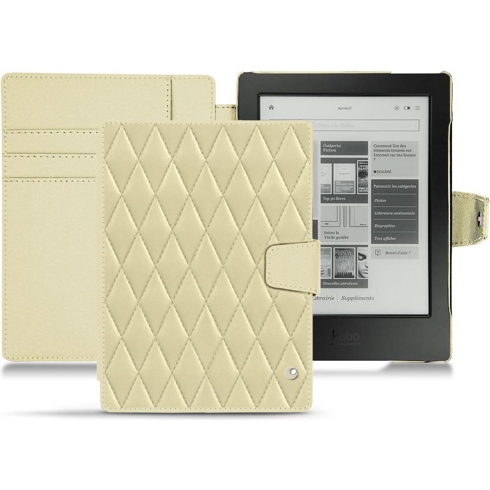 Noreve Lederschutzhülle Wallet (Aura H2O), Tablet Hülle, Beige