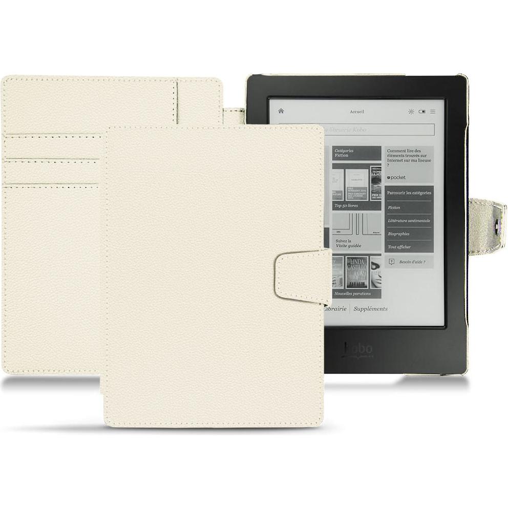 Thumbnail - Noreve Lederschutzhülle Wallet (Aura H2O), Tablet Hülle, Weiss