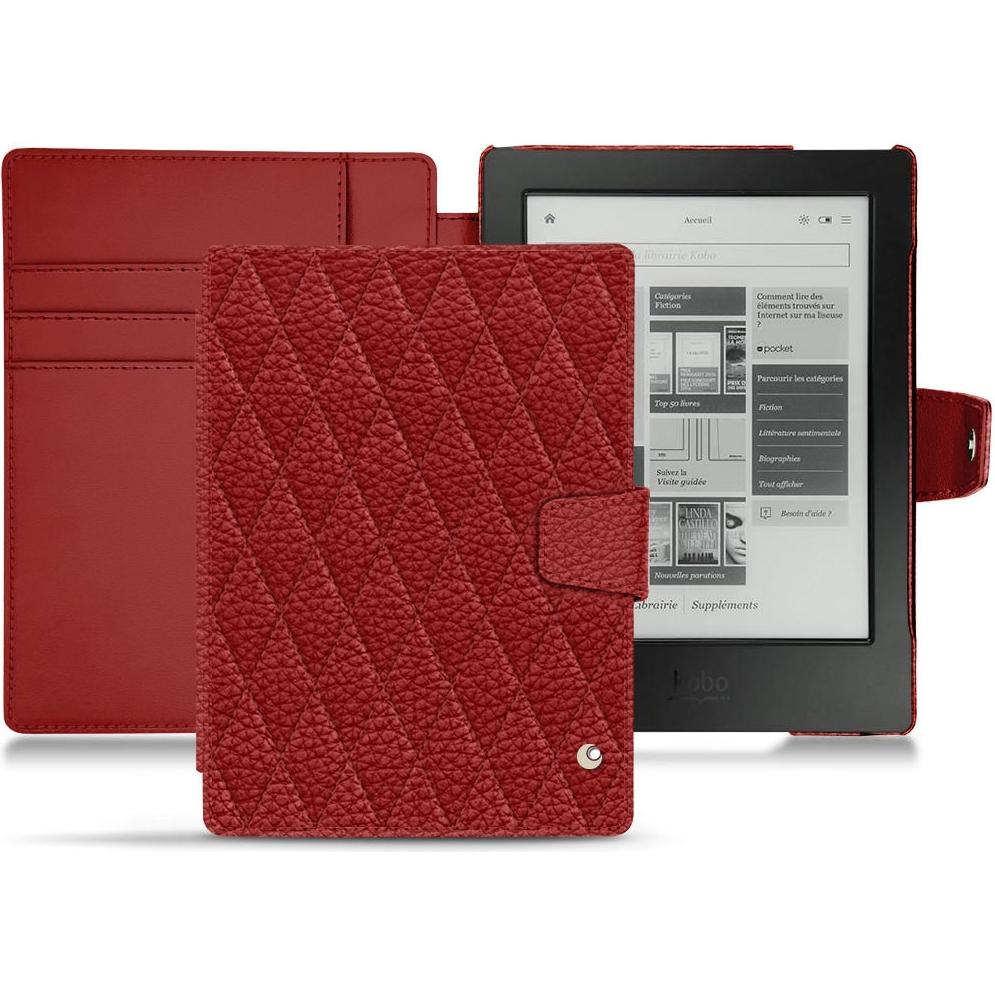 Noreve Lederschutzhülle Wallet (Aura H2O), Tablet Hülle, Rot