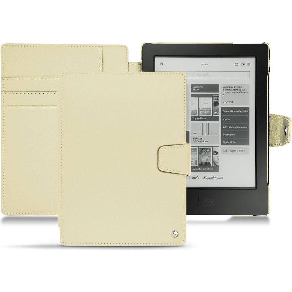 Noreve Lederschutzhülle Wallet (Aura H2O), Tablet Hülle, Beige