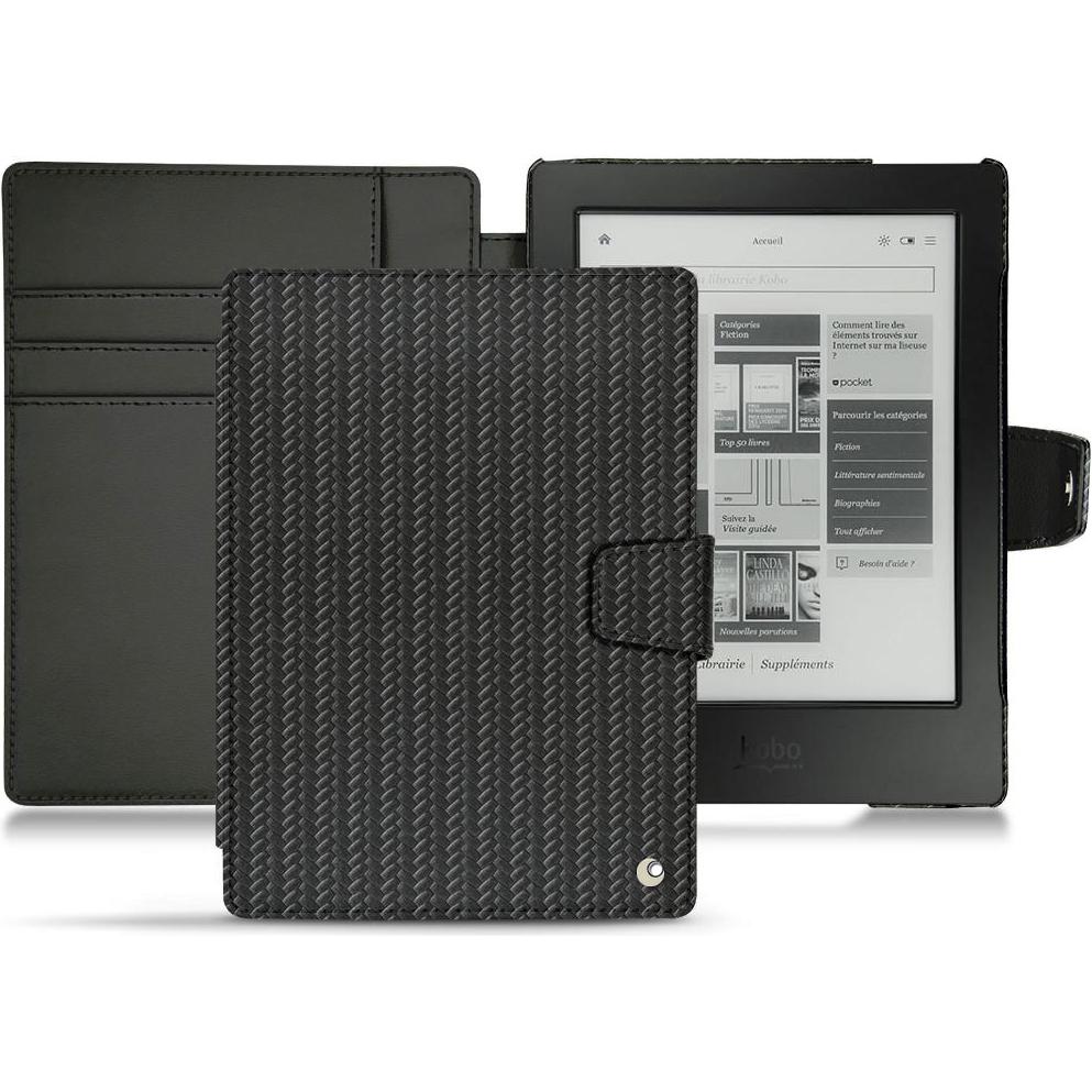 Noreve Lederschutzhülle Wallet (Aura H2O), Tablet Hülle, Schwarz