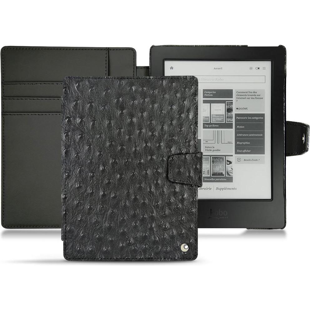 Noreve Lederschutzhülle Wallet (Aura H2O), Tablet Hülle, Schwarz