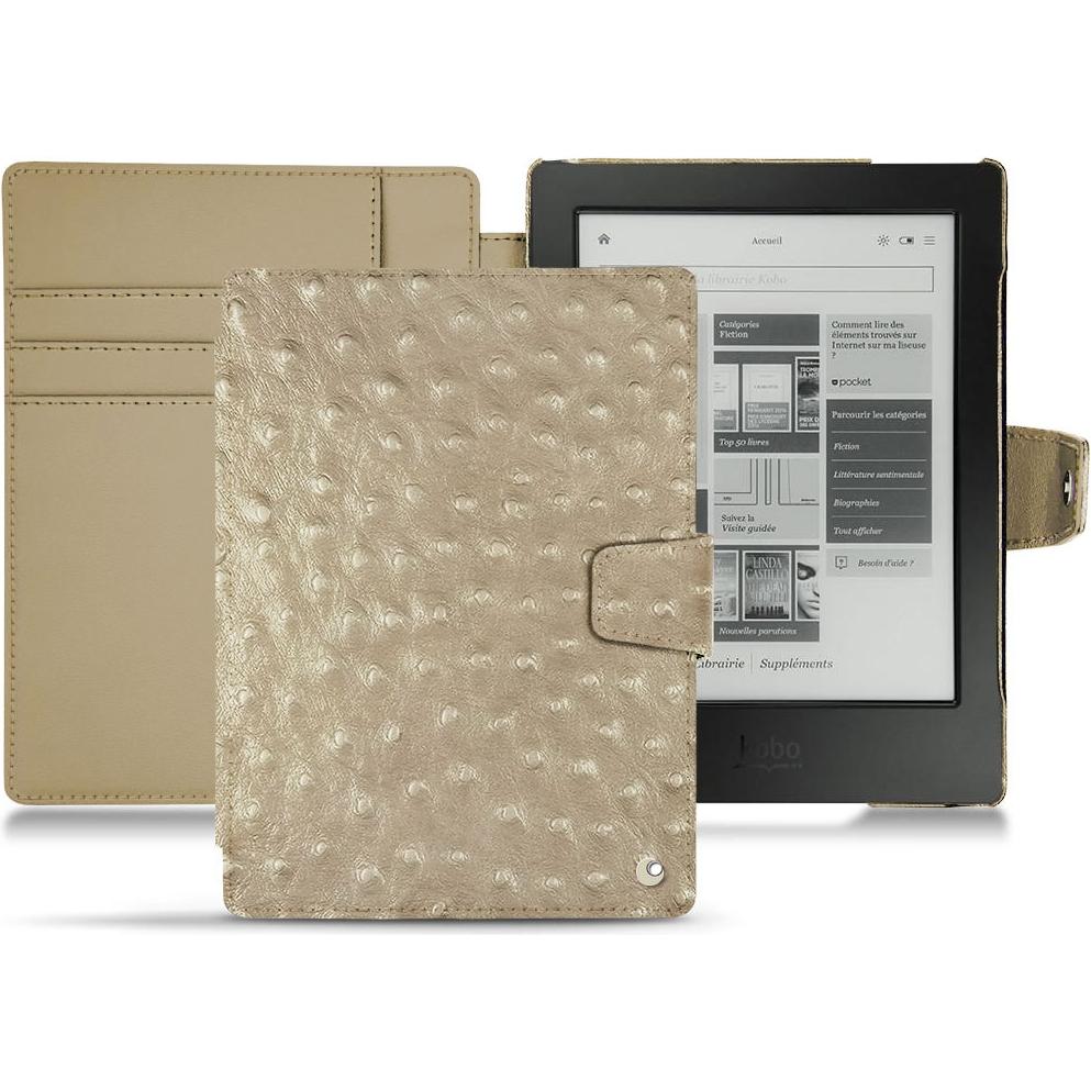 Noreve Lederschutzhülle Wallet (Aura H2O), Tablet Hülle, Beige