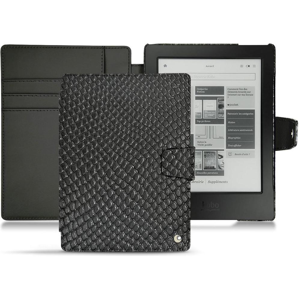Noreve Lederschutzhülle Wallet (Aura H2O), Tablet Hülle, Schwarz