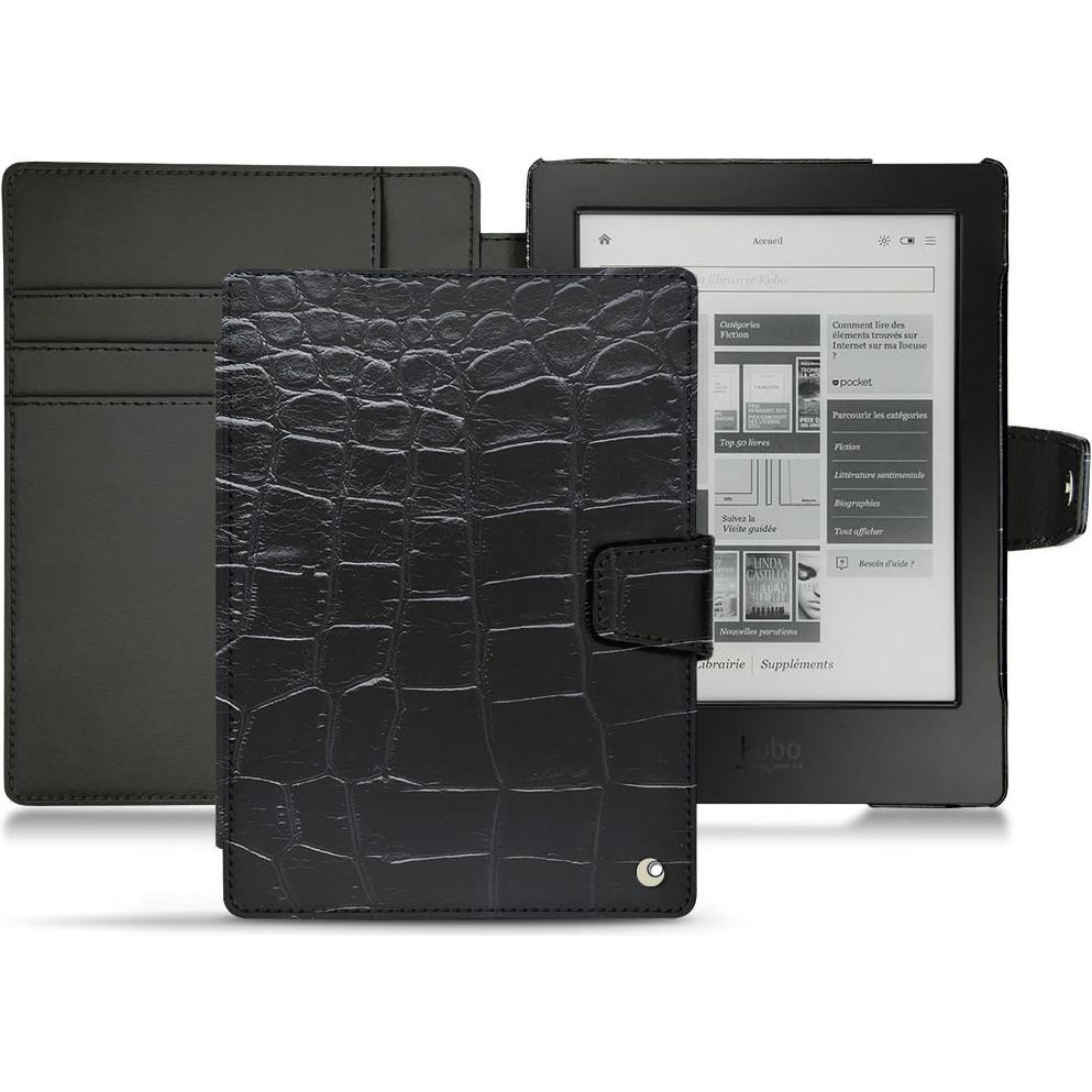 Noreve Lederschutzhülle Wallet (Aura H2O), Tablet Hülle, Schwarz