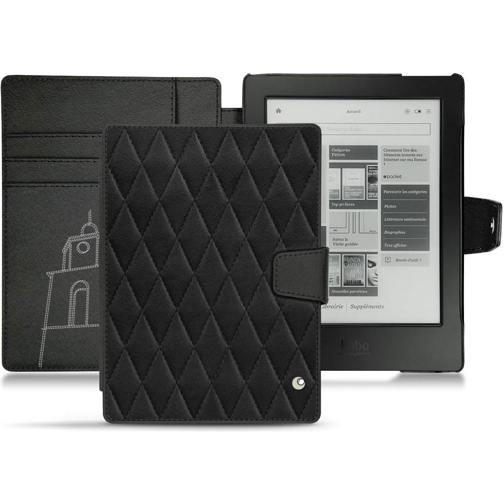 Noreve Lederschutzhülle Wallet (Aura H2O), Tablet Hülle, Schwarz