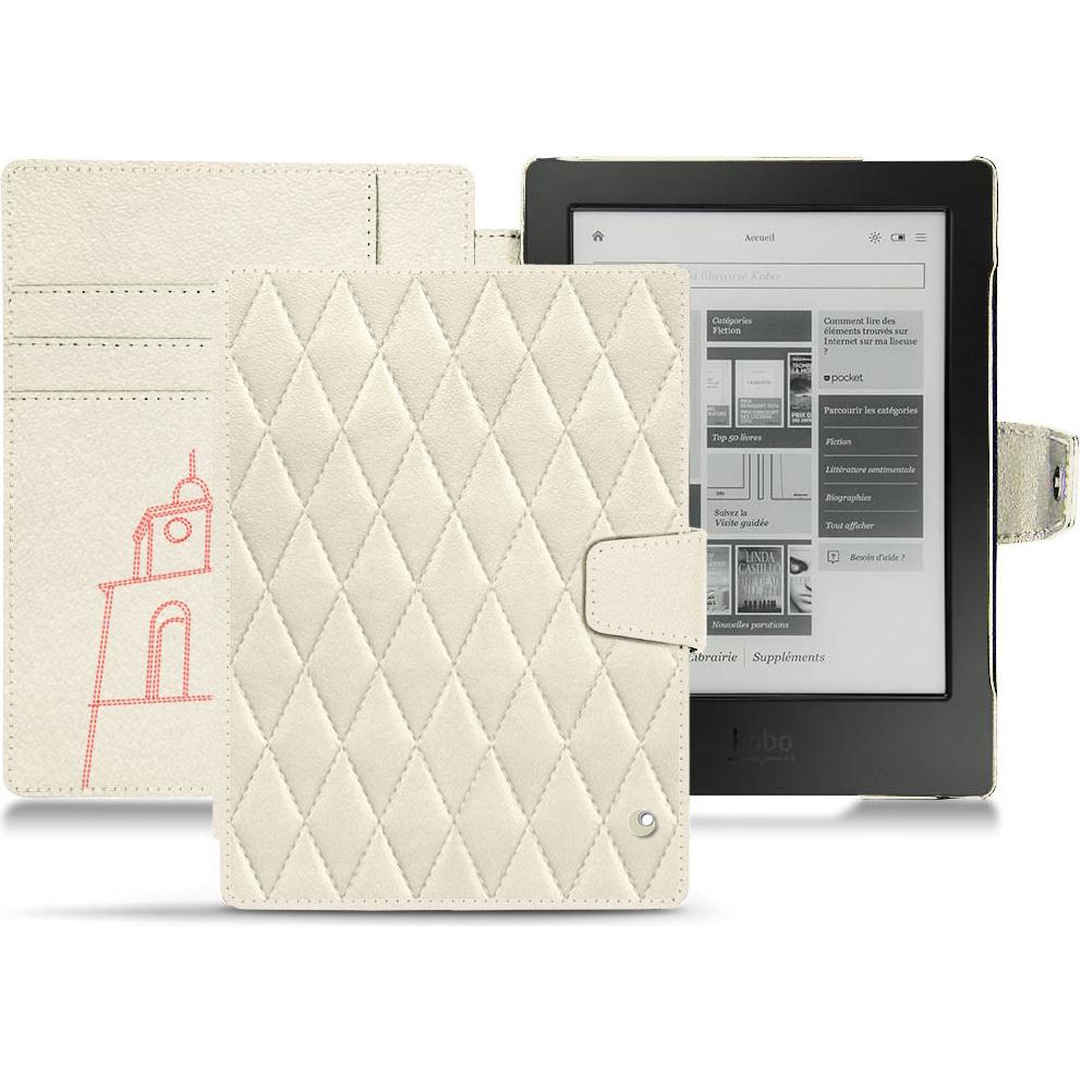 Noreve Lederschutzhülle Wallet (Aura H2O), Tablet Hülle, Weiss