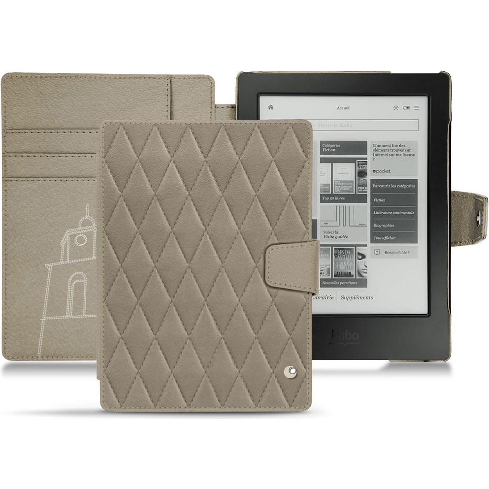 Noreve Lederschutzhülle Wallet (Aura H2O), Tablet Hülle, Beige