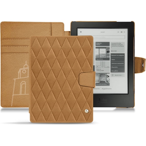 Noreve Lederschutzhülle Wallet (Aura H2O), Tablet Hülle, Braun