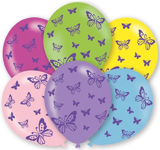 Produktbild Amscan Schmetterlinge (6x)