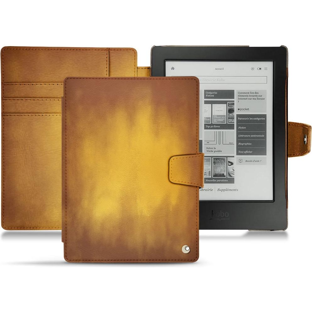 Noreve Lederschutzhülle Wallet (Aura H2O), Tablet Hülle, Gold