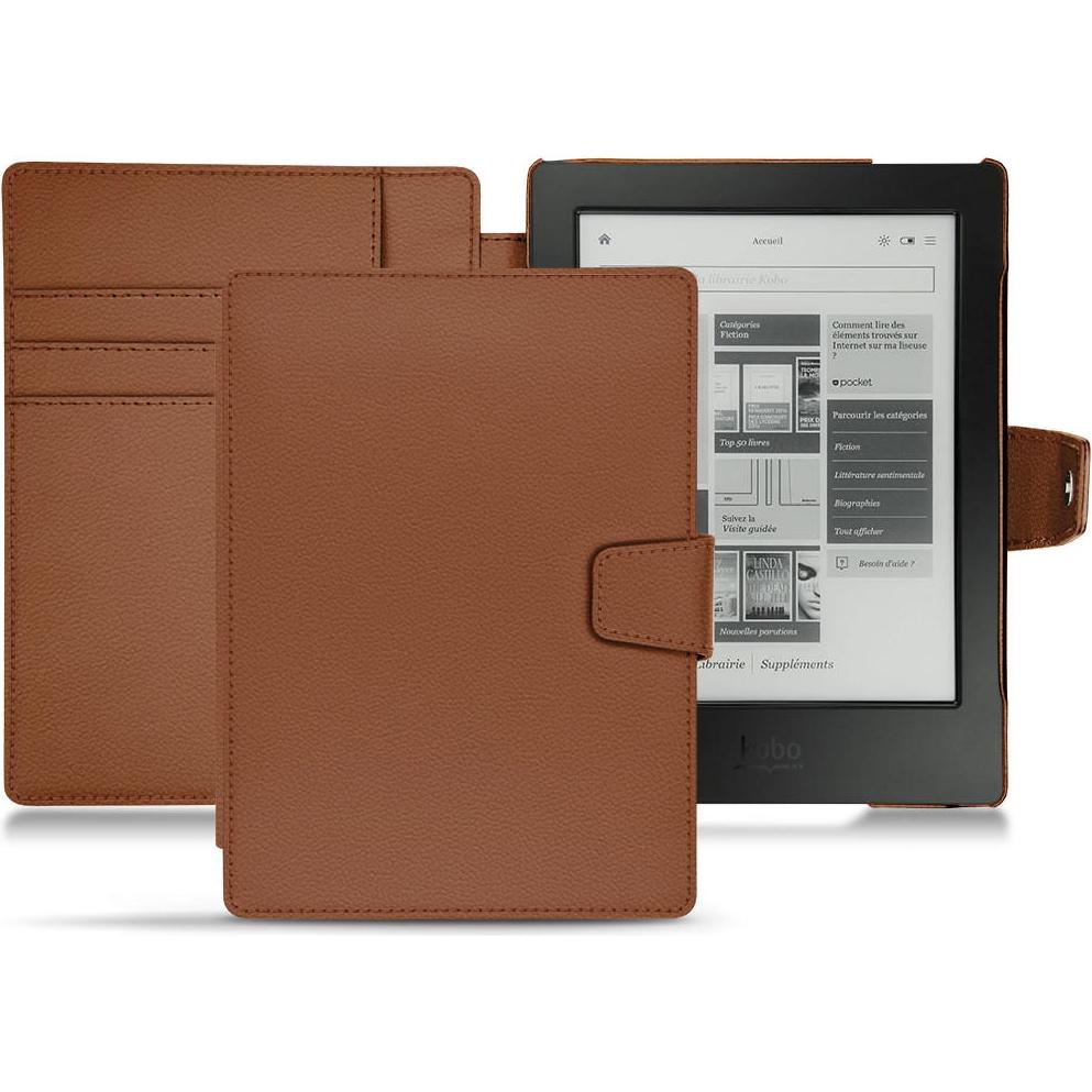 Noreve Lederschutzhülle Wallet (Aura H2O), Tablet Hülle, Braun