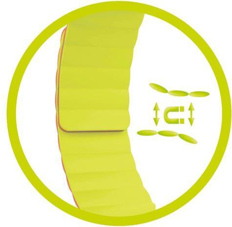 Actual product image Mobile Origin Magnetic Watch Strap II orange/green - Apple Watch 49mm/46mm/45mm/44mm