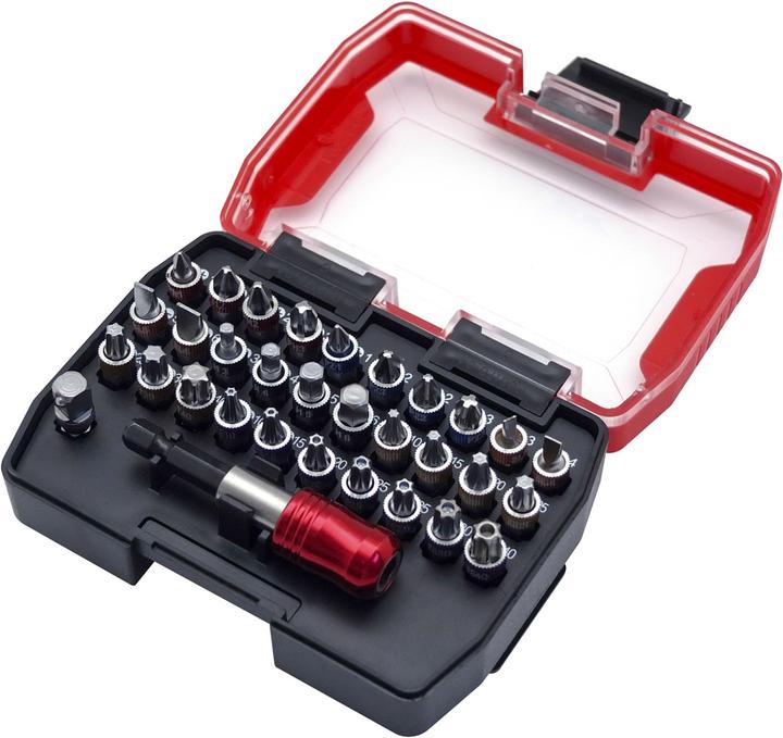Actual product image RS PRO Hexagon, cross recess, Pozidriv, slot, Torx grip safe screwdriver bit set, S2 S (25mm)