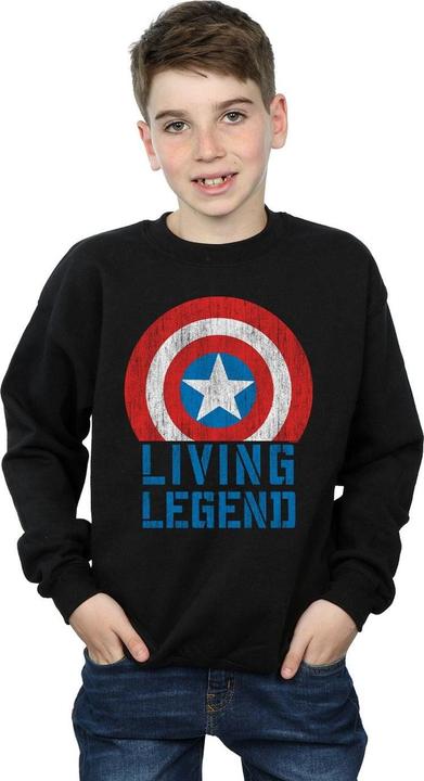Image du produit - Sweat CAPTAIN AMERICA LIVING LEGEND - Garçon (116)