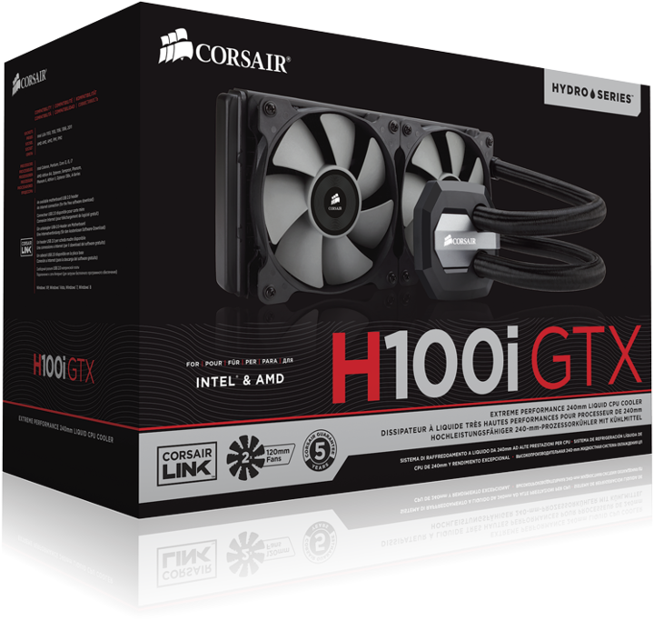 Actual product image Corsair Hydro Series H100i GTX
