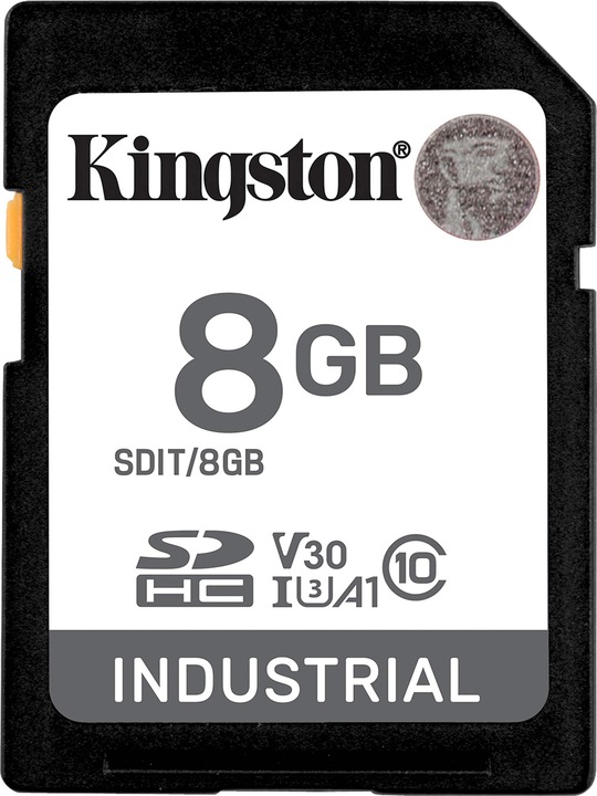 Produktbild Kingston Card Ind. SD +ADP 8GB pSLC (8 GB, SDHC, U3, UHS-I)