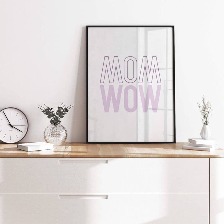 Produktbild Trenddeko Mom is just a reflection of wow (120 x 150 cm)