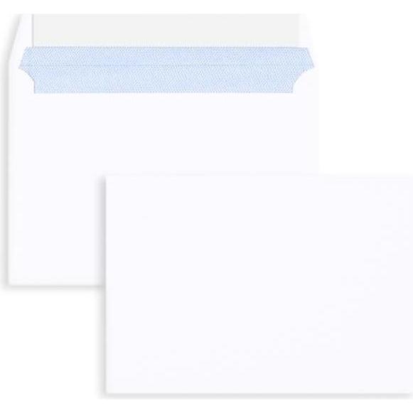 Blanke, Briefumschlag, Briefumschläge C6 120g/qm haftklebend VE=500 Stück hochweiss (C6, 500 x)