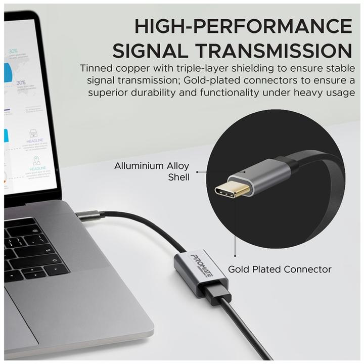 Produktbild ProMate MediaLink-H1 USB-C-HDMI Adapter (USB-C)