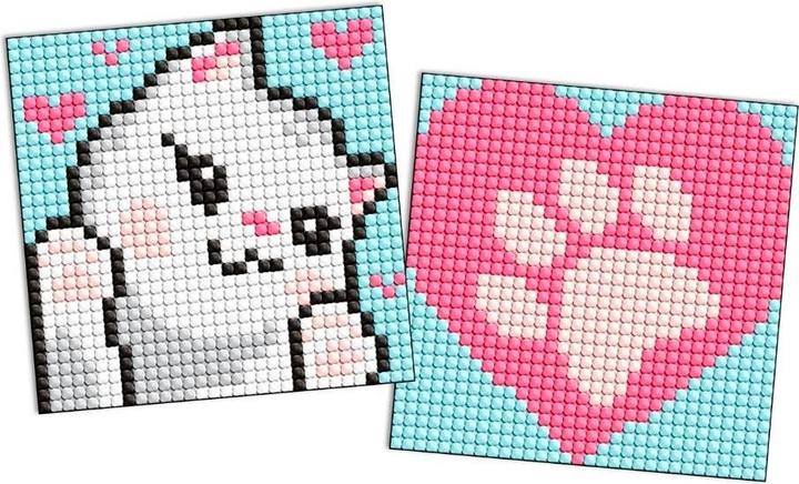 Actual product image Ideyka Diamond Painting Sticker - weisse Pfoten 2 Stück
