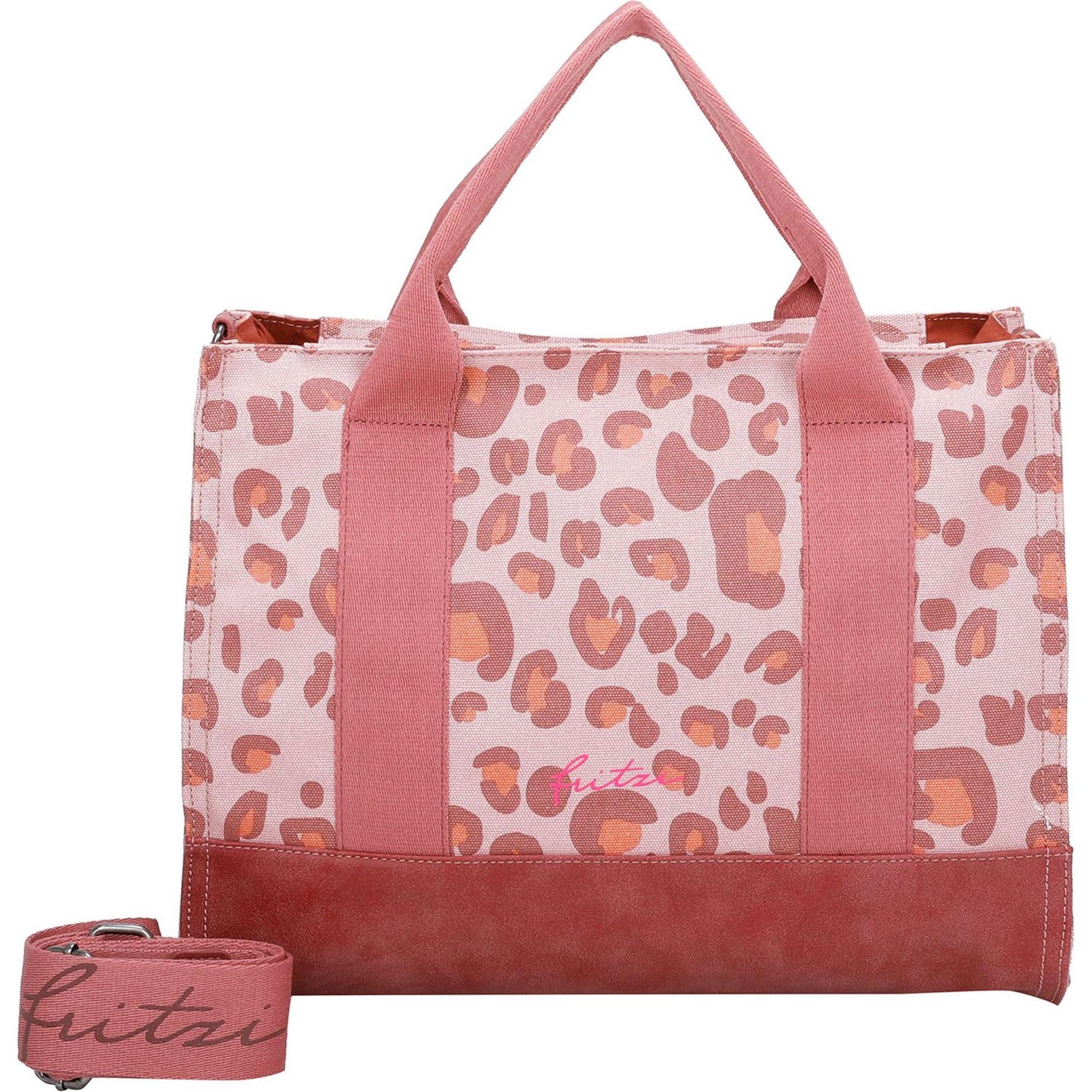 Fritzi aus Preußen, Tasche, Canvas Handtasche 40 cm, Braun, (15 l)