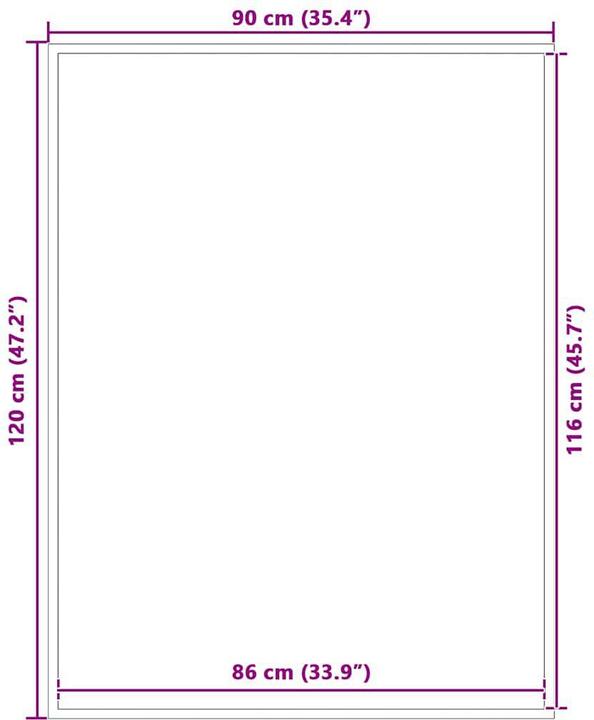 Produktbild vidaXL Fussmatte (120 x 90 cm)
