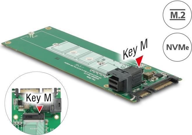 Image du produit Delock Convertisseur SATA 22P>M.2 NGFF Clé M