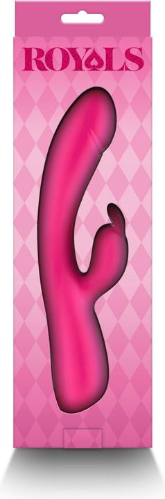 Produktbild NS Novelties Royals Divine Metallic Pink Vibrator 22,2 x 3,7 x 6 cm