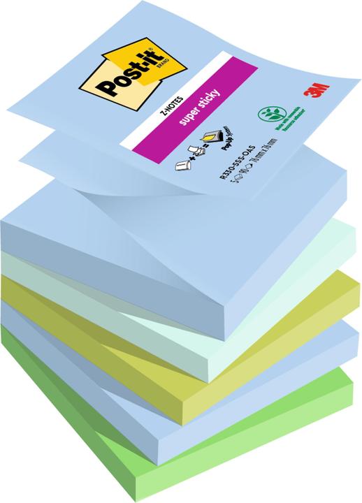 Produktbild Post-it Super Sticky Z-Notes Oasis (76 x 76 cm)